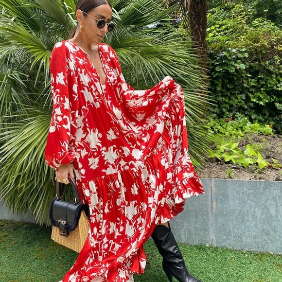 JOHANNA ORTIZ x H&M VOLUMINOUS SATIN DRESS - Picture 2 of 12